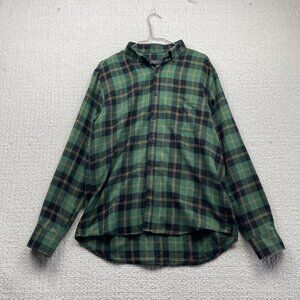 Dioro Button Down Lucky Green Plaid Shirt Mens Sz M / 38 Lumberjack Camp Outdoor